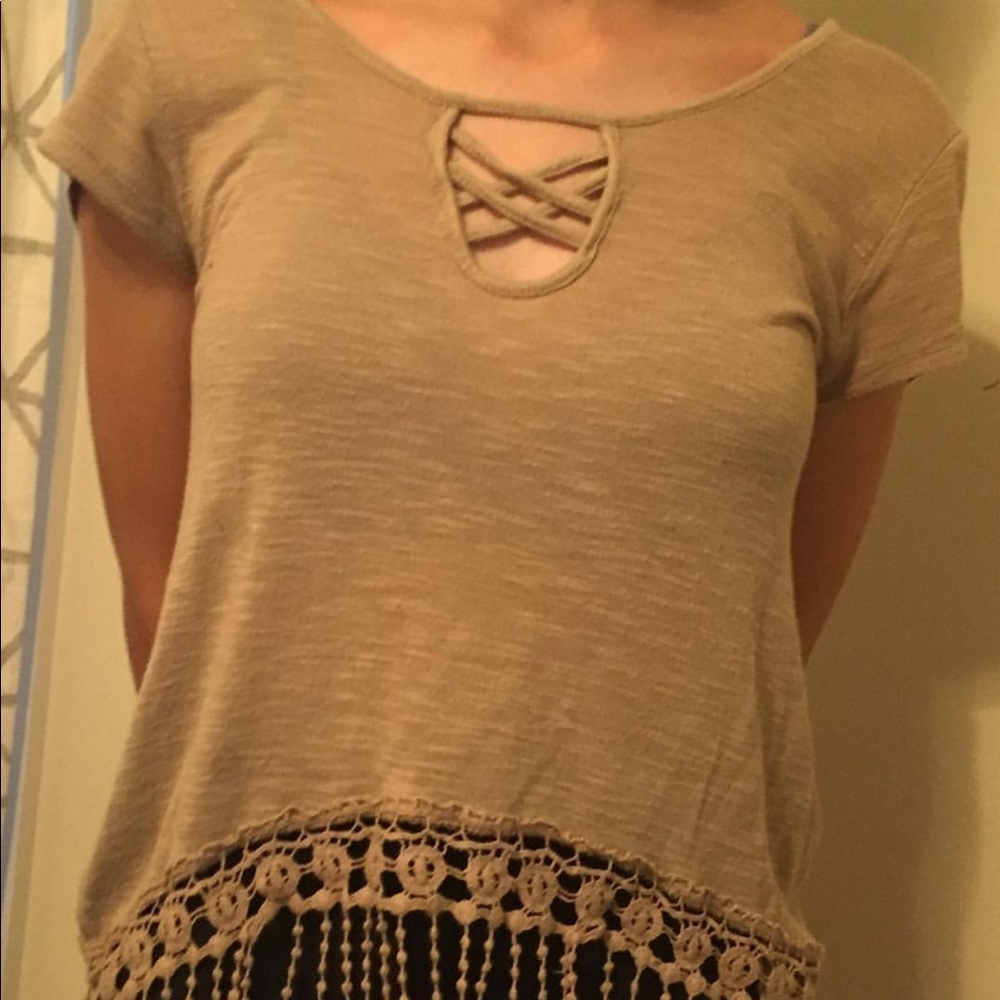 Tan hippie shirt